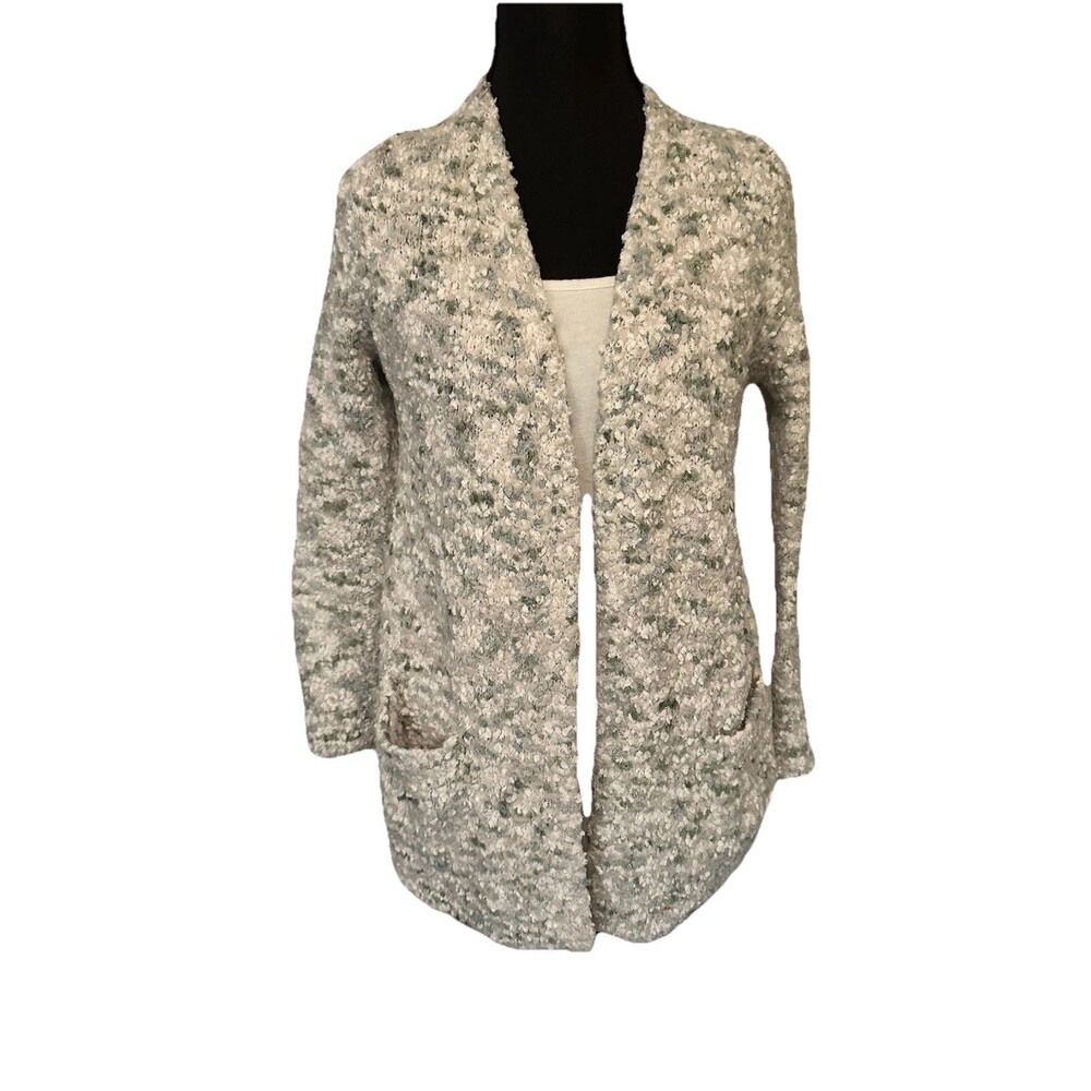 Peyton Primrose Textured Chunky Knit Hobo Cardigan Pockets Women’s Sz S